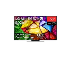 Televizorius LG 4K evo AI Mini RGB TV 55MRGB87B3B 55 Smart TV webOS UHD Juodas 55MRGB87B3B.AEU (8806096729724)
