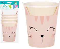 LGP Kitty popieriniai puodeliai, 270 ml / 6 vnt., 13 x 7.5 x 23, 32124, RAVI Decor