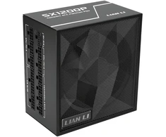 „Lian Li SX“ serijos „80 PLUS Platinum“ maitinimo šaltinis, pilnai modulinis, PCIe 5.1, ATX 3.1 × 1000 vatų, juodas