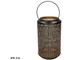 Garden4You Lida juoda žvakidė 25 cm 15.00 x 15.00 x 25.00 GARDEN ENJOY