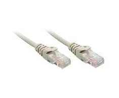 Tinklo Kabelis - LINDY Cat.5e U/UTP Tinklo Kabelis, RJ45, M/M, 100MHz, 0.5 m, Pilkas