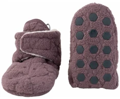 JetWorld Lodger Slipper Folklore Fleece Slippers Mauve 12-18m SL 330_12-18