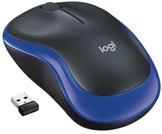 Logitech Belaidė pelė M185 juodas mėlyna