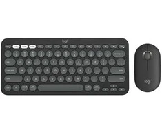 Klaviatūra ir pelė Logitech Pebble 2 Combo for Mac, grafito spalvos, US išdėstymas