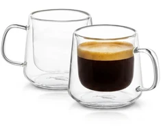 Lumarko Komplektas filiżanek szklanych Luigi Ferrero Coffeina 90ml 2 vnt. (FR-8047)