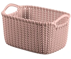 Lumarko „Curver“ megztas krepšys XS stačiakampis, 3L, 25x18x14cm, rožinis