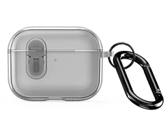 iLike Dėklas do słuchawek Dux Ducis Apple AirPods Pro 3 PECL Series PC+TPU Cover su karabinu Pilkas