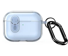 iLike Dėklas do słuchawek Dux Ducis Apple AirPods Pro 3 PECL Series PC+TPU Cover su karabinu Mėlyna