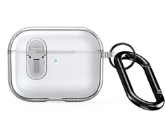 iLike Dux Ducis Dėklas na ausinės Apple AirPods Pro 3 PECL Series PC+TPU Cover su karabinu Clear