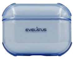 Evelatus Dėklas na ausinės Apple AirPods 3 TPU apsauginis dėklas permatomas Mėlyna EVEAIRP3RTPCTBL