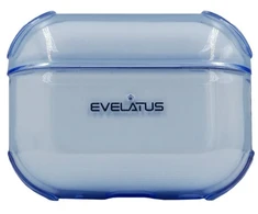 Evelatus Apple Dėklas do słuchawek AirPods 4 TPU apsauginis dėklas permatomas Mėlyna [kod produktu: EVEAIRP4TPCTBL]