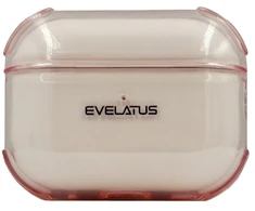 Evelatus Dėklas na ausinės Apple AirPods 4 TPU apsauginis dėklas permatomas Rožinė EVEAIRP4TPCTP