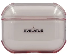 Evelatus Dėklas na ausinės Apple AirPods Pro TPU apsauginis dėklas permatomas Rožinė EVEAIRPPRTPCTP