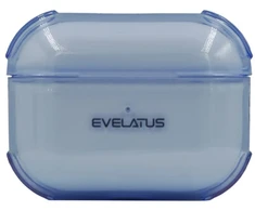 Evelatus Dėklas na ausinės Apple AirPods Pro TPU apsauginis dėklas permatomas Mėlyna EVEAIRPPRTPCBL