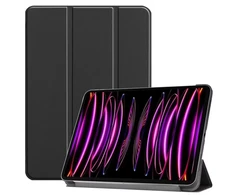 Dėklas na tablet iLike Dėklas książka iPad Air 13 (2024) 6th Gen Tri-Fold Eco-Leather* Stand Case Juodas ILK-TRC-A9-BK
