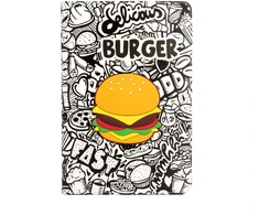 Dėklas na tablet iLike Dėklas książkowe Samsung Galaxy Tab A8 10.5 (2021) Planšetė Case Design SM-X200/SM-X205 Burger ILISAMA8TABB