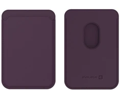 Dėklas Evelatus Universal iPhone Genuine leather wallet with MagSafe Dark Žalias