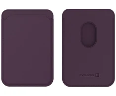 Evelatus Universal iPhone Genuine leather wallet with MagSafe Dark Žalias