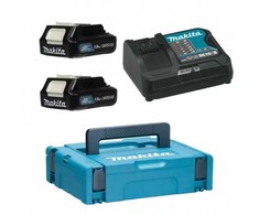 Rinkinys įrankių Makita MAKITA Rinkinys ZASILAJĄCY 12V 2x1,5Ah (BL1016x2+DC10SB) MAKPAC