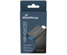 Adapteris USB MediaRange MRCS216 USB-A - USB-C Juodas (MRCS216)