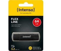 Intenso Flex Line 64 GB, USB-Stick - juodas, USB-C und USB-A