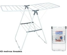 Gerimport Metalinis skalbinių džiovintuvas 131 x 58 x 93,5 cm, baltas/pilkas