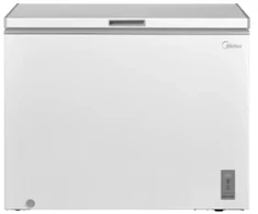 Midea Šaldiklis | MDRC345FZE01 | Energy efficiency class E | Chest | Free standing | Height 85 cm | Total net capacity 249 L | Ekranas | Baltas