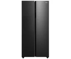 Midea Šaldytuvas | MDRS619FIE45 | Energy efficiency class E | Free standing | Height 177.5 cm | Side by Side | No Frost system | Šaldytuvas net capacity 271 L | Šaldiklis net capacity 189 L | Ekranas | 41 dB | Dark inox