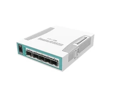 Mikrotik CRS106-1C-5S tinklo komutatorius „Gigabit Ethernet“ (10/100/1000) „Power over Ethernet“ (PoE) baltas