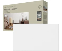Mill spalvotas skydinis šildytuvas | COLOR700DN | Skydinis šildytuvas | 700 W | Tinka patalpoms iki 9-12 m² | Matinis baltas | IPX4