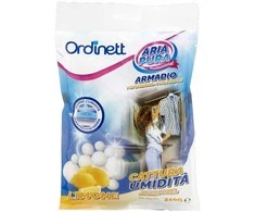 Sausintuvas ORDINETT Moisture absorber for wardrobe crystal 210g lemon