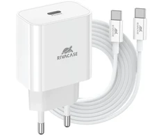 Įkroviklis RivaCase MOBILE CHARGER WALL/Baltas PS4101 WD4 RIVACASE
