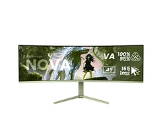 Monitorius Arozzi Nova 49 " VA 32:9 165 Hz 4 ms 5120 x 1440 pikselių 350 cd/m HDMI jungtys quantity 2 Forest Žalias AZ-NO-49TUW165-FST (850072937021)