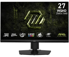 Monitorius LCD MonitorMSI27 "2560 x 1440 pixelsWide Quad HDNative aspect ratio 16:9LEDFlatMAG272QPFE20 MAG 272QPF E20 (4711377380201)