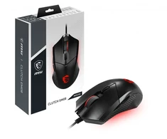 MSI CLUTCH GM08 Optinė pelė žaidimams '4200 DPI Optinė 6 Programmable button Symmetrical design Durable switch with 10+ Million Cl
