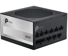 MSI PRO A1000PL PCIE5 EU Juoda Reljefinis kabelis 1000W pilnai modulinis Platinum ENFR spalvota dėžutė medinis padėklas 84M