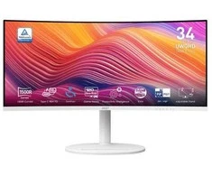 Monitorius MSI Modern MD342CQPW/34"/3440 x 1440 (UWQHD)/21:9/120Hz/VA/300 cd/m²/Speakers 2x 3W