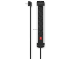 Muzikinis centras Extensioncord Hama 6-Way, Switch, Wall Mounting, 1.5 m, alu