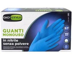 AVO+ GIOSTYLE Nitrilo vienkartinės pirštinės 100 vnt. mėlynos S dydžio 24x8,5x0,05cm