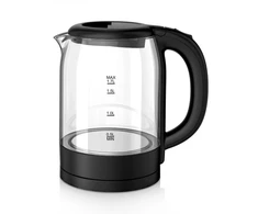 Oliver Voltz 5OV51230XB, elektrinis virdulys, 2200 W, 1,7 l, aukštos kokybės stiklinis korpusas, juo