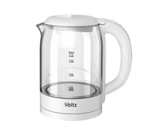 Virdulys Catler Oliver Voltz 5OV51230XW virdulys elektrinis 2200 W 1 7 l kokybiškas stiklinis korpusas balta 5OV51230XW