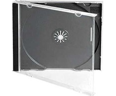 Omega CD case Jewel, juodas
