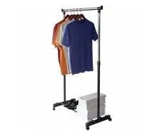 ORDINETT Deluxe Clothes Rack Baltas 88x43x98-175cm baltas