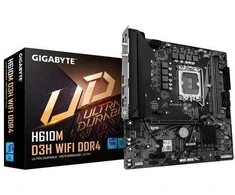 Pagrindinė plokštė „Gigabyte H610M D3H WIFI DDR4“ | Procesoriaus šeima „Intel“ | Procesoriaus lizdas LGA1700 | Palaikomos standžiojo disko sąsajos SATA, M.2 | SATA jungčių skaičius: 4
