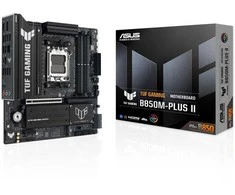 Pagrindinė plokštė „Asus TUF GAMING B850M-PLUS II“ | Procesorių šeima AMD | Procesoriaus lizdas AM5 | DDR5 | Palaikomos standžiojo disko sąsajos SATA, M.2 | SATA jungčių skaičius 4