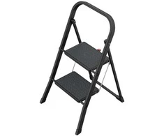 Hailo Folding step bench K44 StandardLine / steel / 2 steps, safety handle / juodas