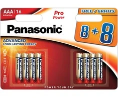 Panasonic Batteries Panasonic Pro Power battery LR03PPG/16B (8+8pcs) 5410853048626 LR03PPG/16BW 8+8 (5410853048626)