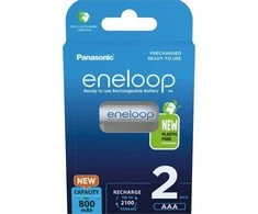 Panasonic Eneloop AAA 800mAh rechargeable - 2 pcs