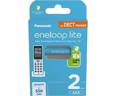 Panasonic Eneloop Lite 2x Micro AAA 550mAh DECT