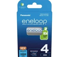Panasonic Rechargeable Batteries ENELOOP BK-3MCDE/4BE AA 2000 mAh 4 pc(s)